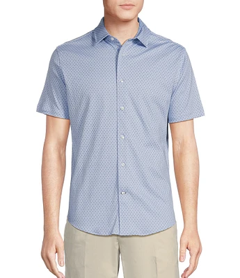 Daniel Cremieux Signature Label Mini Geo Print Short Sleeve Shirt