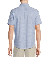 Daniel Cremieux Signature Label Mini Geo Print Short Sleeve Shirt