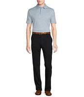 Daniel Cremieux Signature Label Mini Print Short Sleeve Polo Shirt