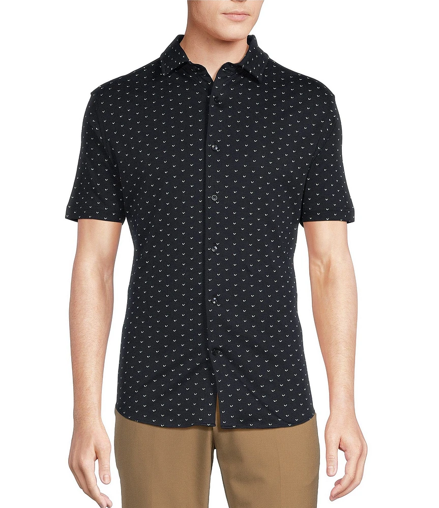 Daniel Cremieux Signature Label Mini Print Short Sleeve Shirt