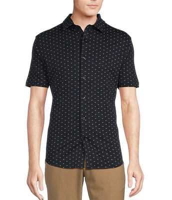 Daniel Cremieux Signature Label Mini Print Short Sleeve Shirt