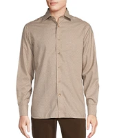 Daniel Cremieux Signature Label Mount Lussari Collection Long Sleeve Non-Iron Geo Print Woven Shirt