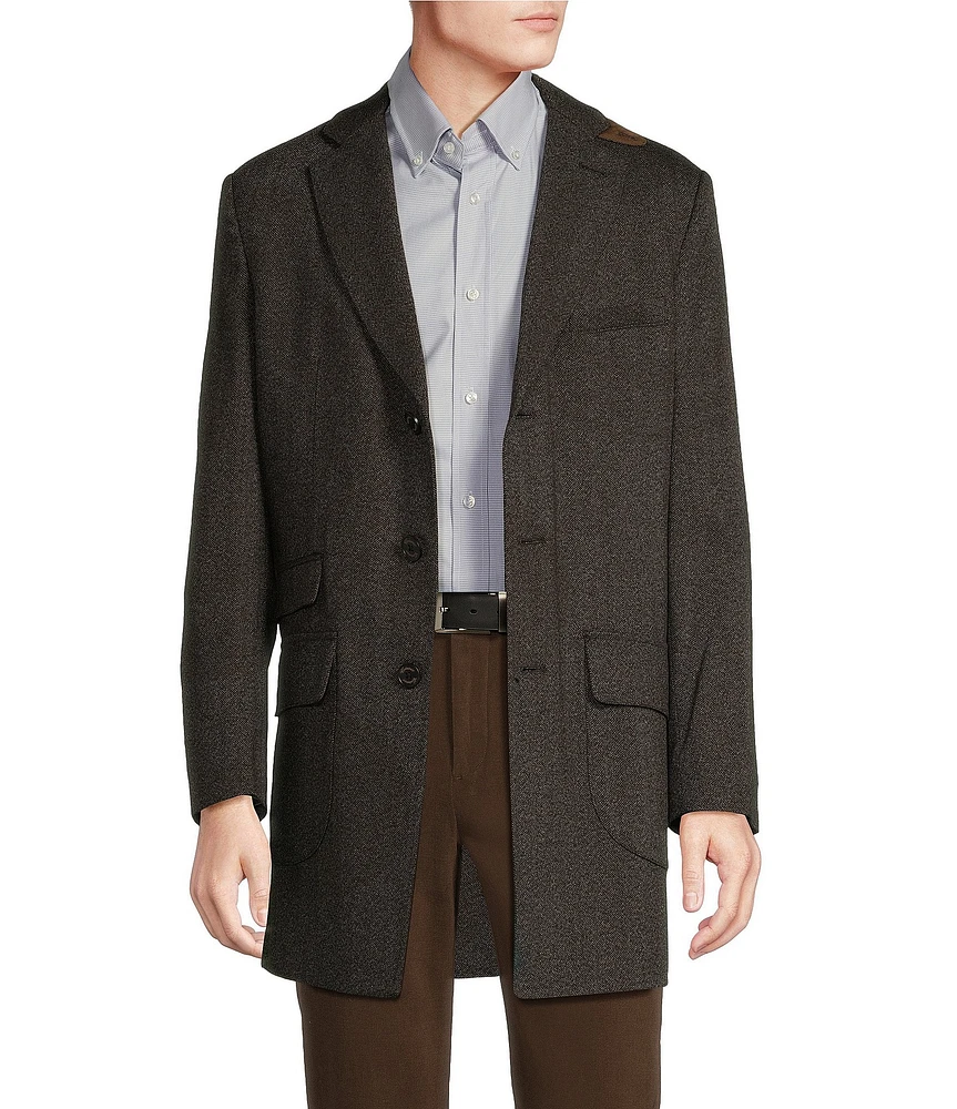 Daniel Cremieux Signature Label Mount Lussari Herringbone Wool Blazer