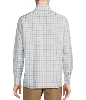 Daniel Cremieux Signature Label Non-iron Checkered Oxford Long Sleeve Woven Shirt