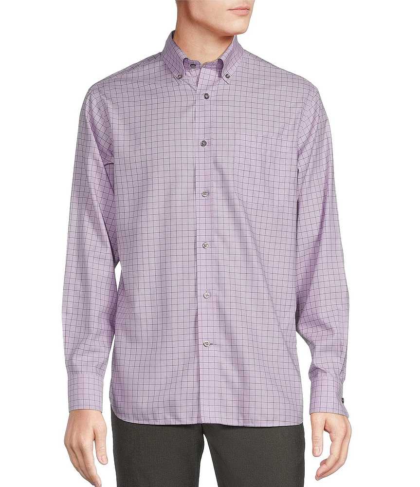 Daniel Cremieux Signature Label Non-Iron Plaid Long Sleeve Woven Shirt