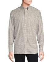 Daniel Cremieux Signature Label Non-Iron Grid Plaid Long Sleeve Woven Shirt