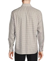 Daniel Cremieux Signature Label Non-Iron Grid Plaid Long Sleeve Woven Shirt