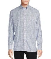 Daniel Cremieux Signature Label Non-Iron Grid Plaid Long Sleeve Woven Shirt