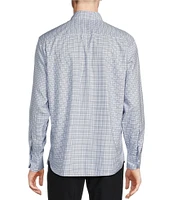 Daniel Cremieux Signature Label Non-Iron Grid Plaid Long Sleeve Woven Shirt