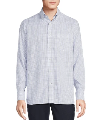 Daniel Cremieux Signature Label Non-Iron Plaid Long Sleeve Woven Shirt