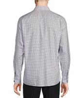 Daniel Cremieux Signature Label Non-Iron Grid Plaid Long Sleeve Woven Shirt