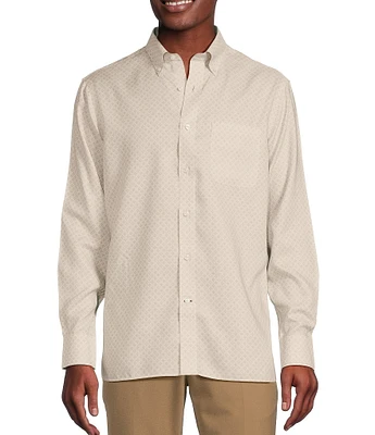 Daniel Cremieux Signature Label Non-Iron Printed Oxford Long Sleeve Woven Shirt