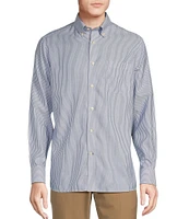 Daniel Cremieux Signature Label Non-Iron Stripe Long Sleeve Woven Shirt