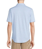 Daniel Cremieux Signature Label Paisley Print Short Sleeve Coatfront Shirt
