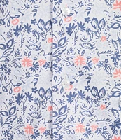 Daniel Cremieux Signature Label Paisley Print Short Sleeve Coatfront Shirt