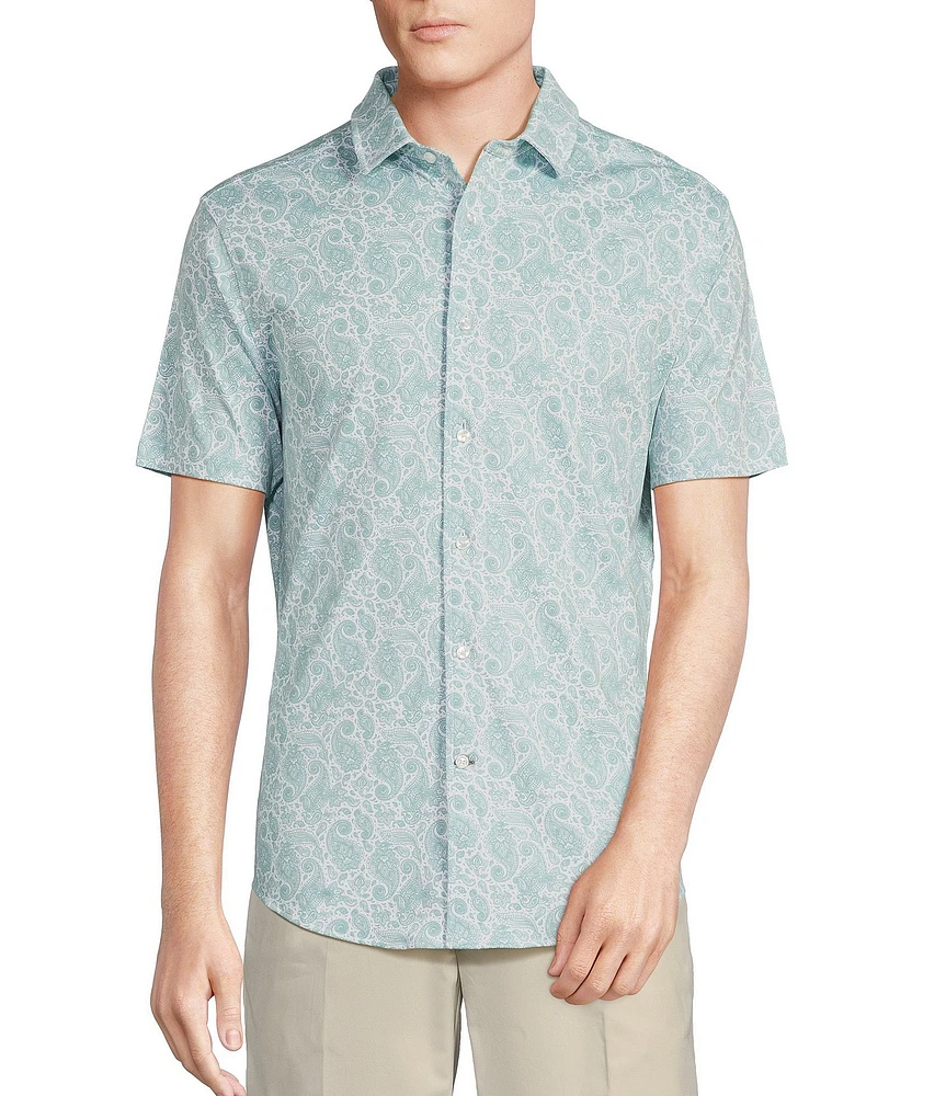 Daniel Cremieux Signature Label Paisley Print Short Sleeve Shirt