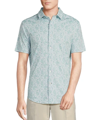 Daniel Cremieux Signature Label Paisley Print Short Sleeve Shirt