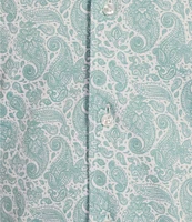 Daniel Cremieux Signature Label Paisley Print Short Sleeve Shirt