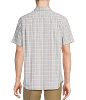 Daniel Cremieux Signature Label Performance Stretch Medium Plaid Short Sleeve Woven Shirt