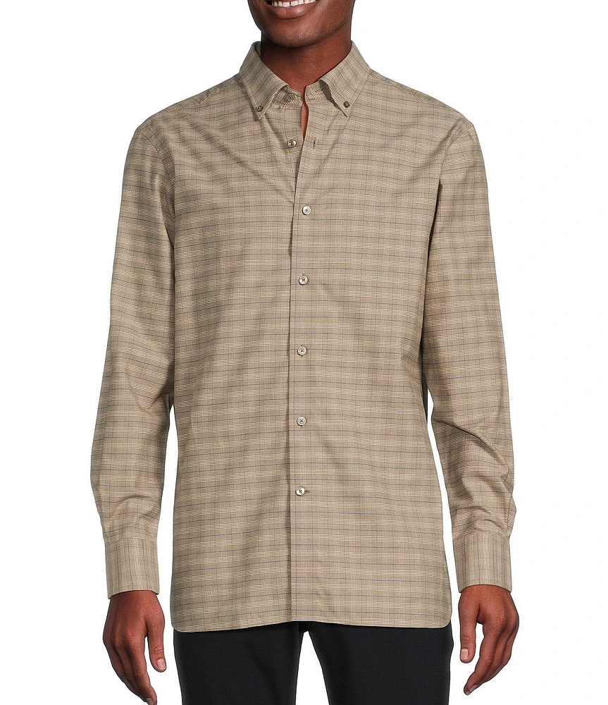 Daniel Cremieux Signature Label Plaid Long Sleeve Woven Shirt