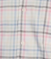 Daniel Cremieux Signature Label Plaid Lyocell-Cotton Short Sleeve Woven Shirt