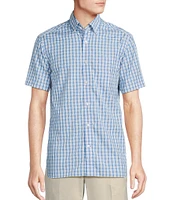 Daniel Cremieux Signature Label Poplin Check Short Sleeve Woven Shirt