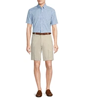 Daniel Cremieux Signature Label Poplin Check Short Sleeve Woven Shirt