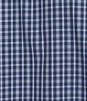 Daniel Cremieux Signature Label Poplin Gingham Short Sleeve Woven Shirt
