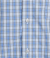 Daniel Cremieux Signature Label Poplin Glen Plaid Short Sleeve Woven Shirt