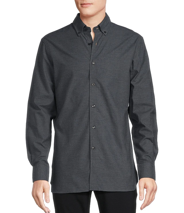 Cremieux Daniel Cremieux Signature Label Mini-Check Long Sleeve Woven Shirt  | Liberty Center
