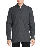 Daniel Cremieux Signature Label Mini-Check Long Sleeve Woven Shirt