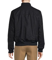 Daniel Cremieux Signature Label Reversible Suede Bomber Jacket