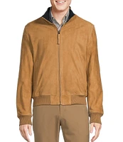 Daniel Cremieux Signature Label Reversible Suede Bomber Jacket