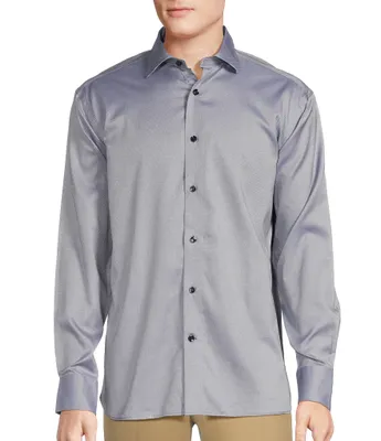 Daniel Cremieux Signature Label Solid Organic SUPIMA Cotton Long Sleeve Woven Shirt