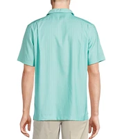 Daniel Cremieux Signature Label Solid Short Sleeve Woven Camp Shirt