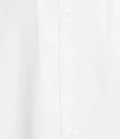 Daniel Cremieux Signature Label Solid Short Sleeve Woven Camp Shirt