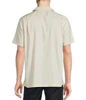 Daniel Cremieux Signature Label Solid Short Sleeve Woven Camp Shirt