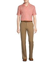 Daniel Cremieux Signature Label Solid Short Sleeve Woven Camp Shirt