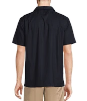 Daniel Cremieux Signature Label Solid Short Sleeve Woven Camp Shirt