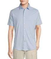 Daniel Cremieux Signature Label Solid Short Sleeve Woven Shirt