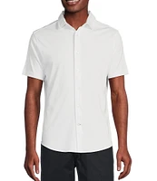 Daniel Cremieux Signature Label Solid Short Sleeve Woven Shirt