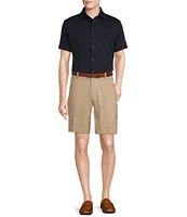 Daniel Cremieux Signature Label Solid Short Sleeve Woven Shirt