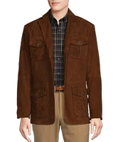 Daniel Cremieux Signature Label Solid Suede Field Jacket