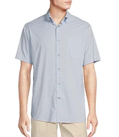 Daniel Cremieux Signature Label Stretch Checked Short Sleeve Woven Shirt