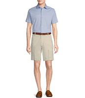 Daniel Cremieux Signature Label Stretch Flat-Front Supima Cotton 9#double; Inseam Shorts