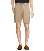 Daniel Cremieux Signature Label Stretch Flat-Front Supima Cotton 9#double; Inseam Shorts