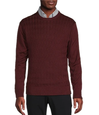 Daniel Cremieux Signature Label Supima Diamond Pattern Sweater