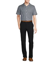 Daniel Cremieux Signature Label Tile Print Short Sleeve Woven Camp Shirt