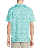 Daniel Cremieux Signature Label Tonal Floral Print Short Sleeve Woven Shirt