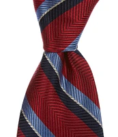 Daniel Cremieux Signature Stripe 3 3/8#double; Woven Silk Tie